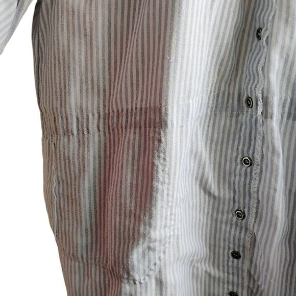 Judith March Blue and White Dolman Sleeve Dress - Picture 11 of 14